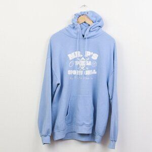 Lee Hoodie Mens Blue Pullover Iowa Pizza Sports Grill